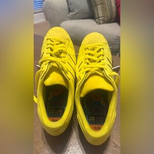 Pharrell Williams Adidas Bright Yellow Sneakers